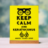 Keratoconus ondersteuning en bewustwording acryl bord (Neutraal)
