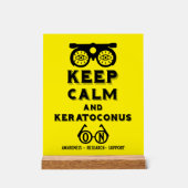 Keratoconus ondersteuning en bewustwording acryl bord (Voorkant)