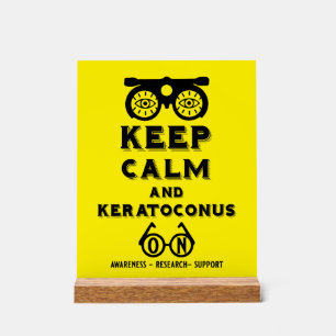Keratoconus ondersteuning en bewustwording acryl bord