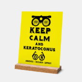 Keratoconus ondersteuning en bewustwording acryl bord (Hoek)