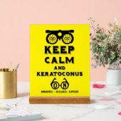 Keratoconus ondersteuning en bewustwording acryl bord (Huwelijk)