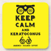 Keratoconus ondersteuning en bewustwording bier onderzetter (Voorkant)