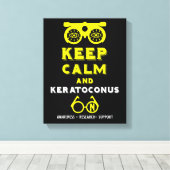 Keratoconus ondersteuning en bewustwording canvas afdruk (Insitu (Houten vloer))