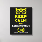 Keratoconus ondersteuning en bewustwording canvas afdruk (Voorkant)