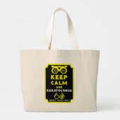 Keratoconus ondersteuning en bewustwording grote tote bag (Achterkant)