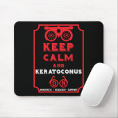 Keratoconus ondersteuning en bewustwording muismat (Met muis)