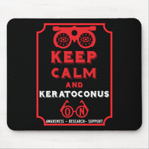 Keratoconus ondersteuning en bewustwording muismat