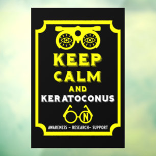 Keratoconus ondersteuning en bewustwording raamsticker