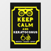 Keratoconus ondersteuning en bewustwording raamsticker (Vel)