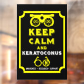 Keratoconus ondersteuning en bewustwording raamsticker (Vel 2)