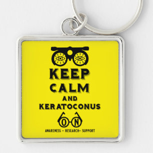 Keratoconus ondersteuning en bewustwording sleutelhanger