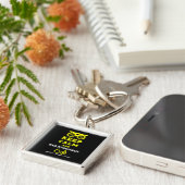 Keratoconus ondersteuning en bewustwording sleutelhanger (Zijkant)