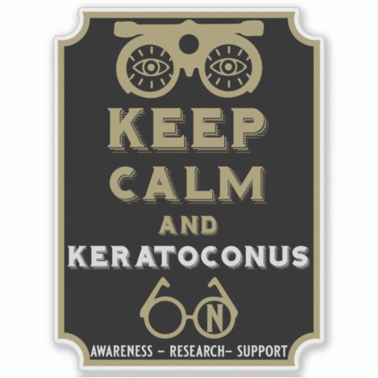 Keratoconus ondersteuning en bewustwording sticker (Voorkant)