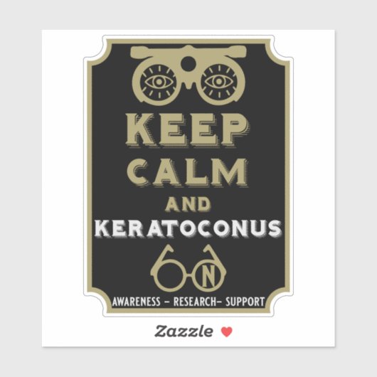 Keratoconus ondersteuning en bewustwording sticker (Vel)