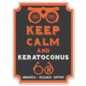 Keratoconus ondersteuning en bewustwording sticker (Voorkant)