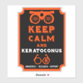 Keratoconus ondersteuning en bewustwording sticker (Vel)