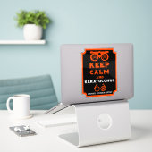 Keratoconus ondersteuning en bewustwording sticker (Laptop op bureau)