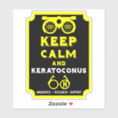 Keratoconus ondersteuning en bewustwording sticker (Vel)