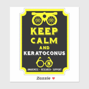 Keratoconus ondersteuning en bewustwording sticker
