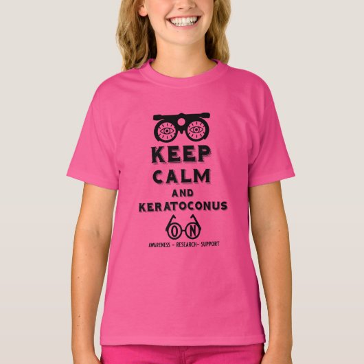 Keratoconus ondersteuning en bewustwording t-shirt (Voorkant)