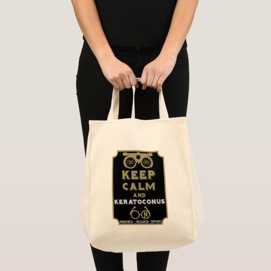 Keratoconus ondersteuning en bewustwording tote bag (Voorkant (product))
