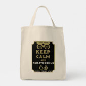 Keratoconus ondersteuning en bewustwording tote bag (Achterkant)