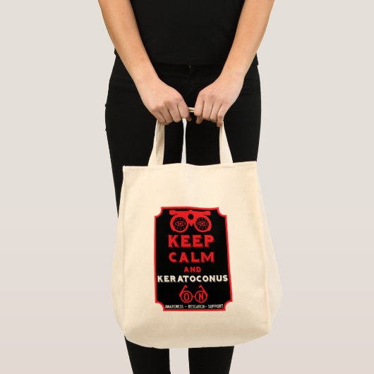 Keratoconus ondersteuning en bewustwording tote bag (Voorkant (product))
