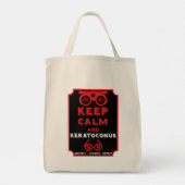 Keratoconus ondersteuning en bewustwording tote bag (Achterkant)