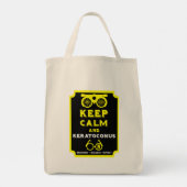 Keratoconus ondersteuning en bewustwording tote bag (Achterkant)