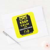 Keratoconus ondersteuning en bewustwording vierkante sticker (Envelop)