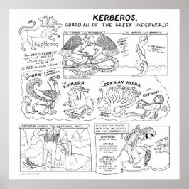 Kerberos/Cerberus Greek Myth Comix Poster