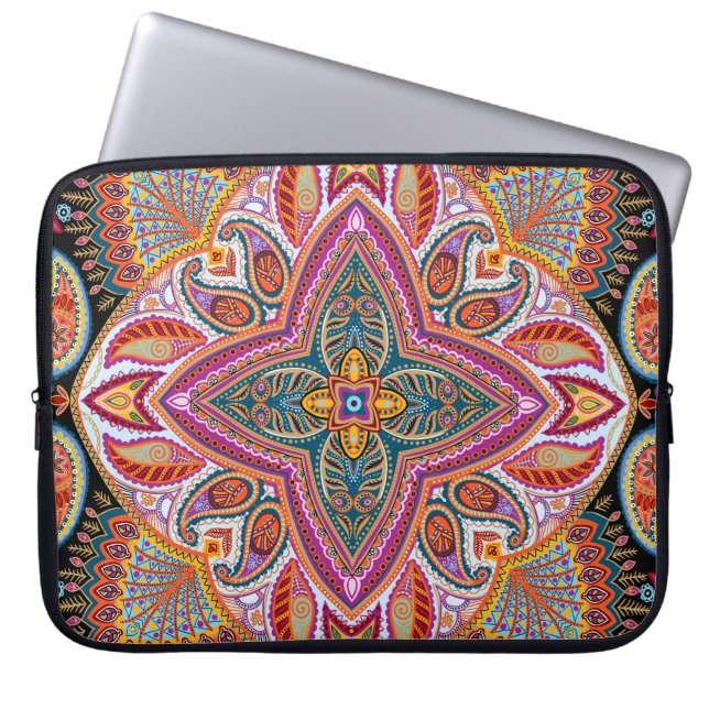  Kerchief sierpatroon Laptop Sleeve (Voorkant)