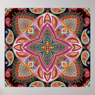 Kerchief sierpatroon Poster