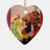 Ker'D en Buttercup kerstversiering Keramisch Ornament (Rechts)