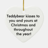 Ker'D en Buttercup kerstversiering Keramisch Ornament (Achterkant)