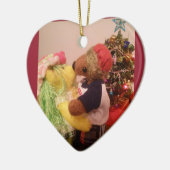 Ker'D en Buttercup kerstversiering Keramisch Ornament (Links)