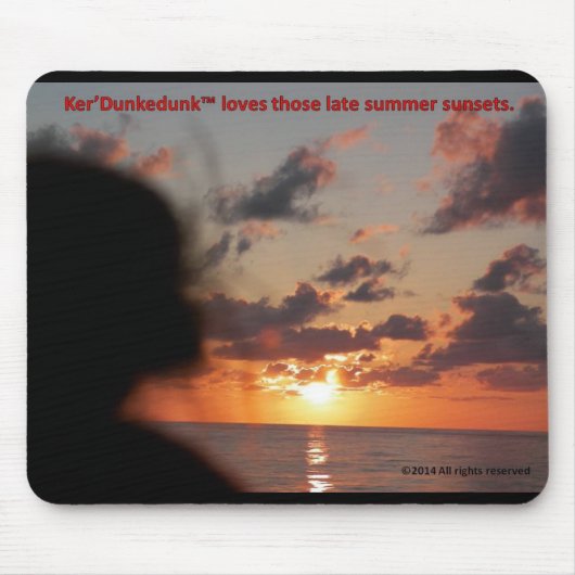Ker'Dunkedunk Beer sunset mousepad Muismat (Voorkant)