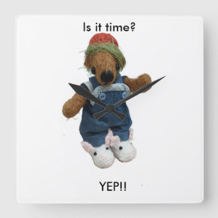 Ker'Dunkedunk Beer Wall Clock Vierkante Klok