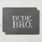 Kerel Bro Funny Groomsman of Beste Man Voorstel Kaart (Voorkant / Achterkant)