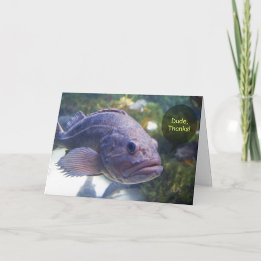 Kerel, de Kaart van het Bedankt (Voorkant)