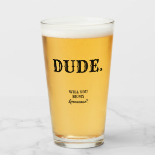 Kerel. - Grappig Groomsman voorstel Glas