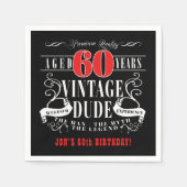  Kerel Man Myth Legend Mannen 60th Birthday Servet (Voorkant)