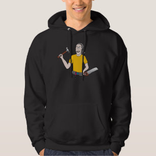 Kerel met een hamer-hoodie hoodie