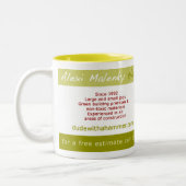 Kerel met een hamermok tweekleurige koffiemok (Links)