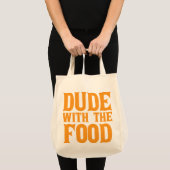 Kerel met het Sinaasappel Tote Bag (Voorkant (product))
