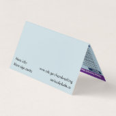 Kerel. Serieus... Handwas Reminder Tent Kaart Visitekaartje (Achterkant)