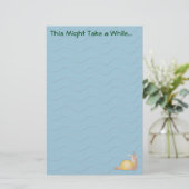 Kerel Snailey Briefpapier (Staand voorkant)