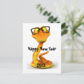 Kerel | van de slang het Leuke Chinese Teken van Feestdagenkaart (Staand voorkant)