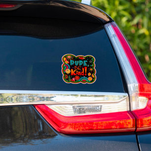 Kerel Wees vriendelijk leuk kleurrijke vriendelijk Sticker
