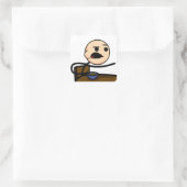 Kerelklever Vierkante Sticker (Tas)